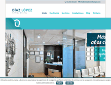 Tablet Screenshot of clinicadentaldiazlopez.com